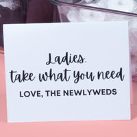 Wedding Bathroom Amenities Basket | Wedding Restroom Toiletry Kit