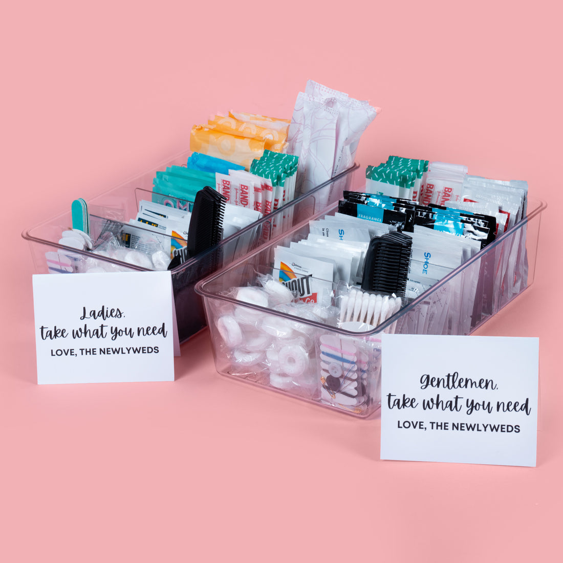 Wedding Restroom Amenities Basket