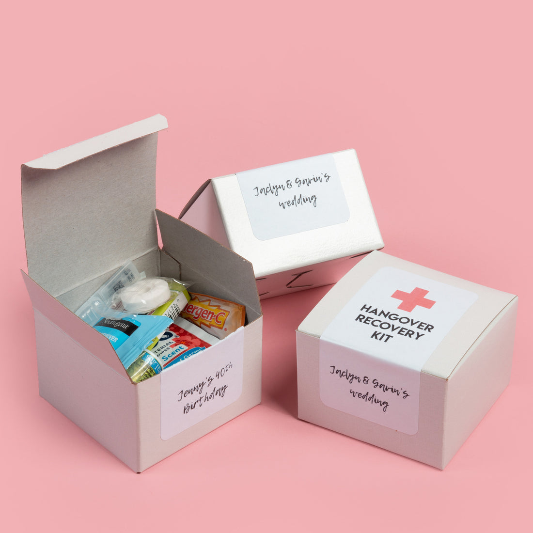 Hangover Relief Kit Favor Box